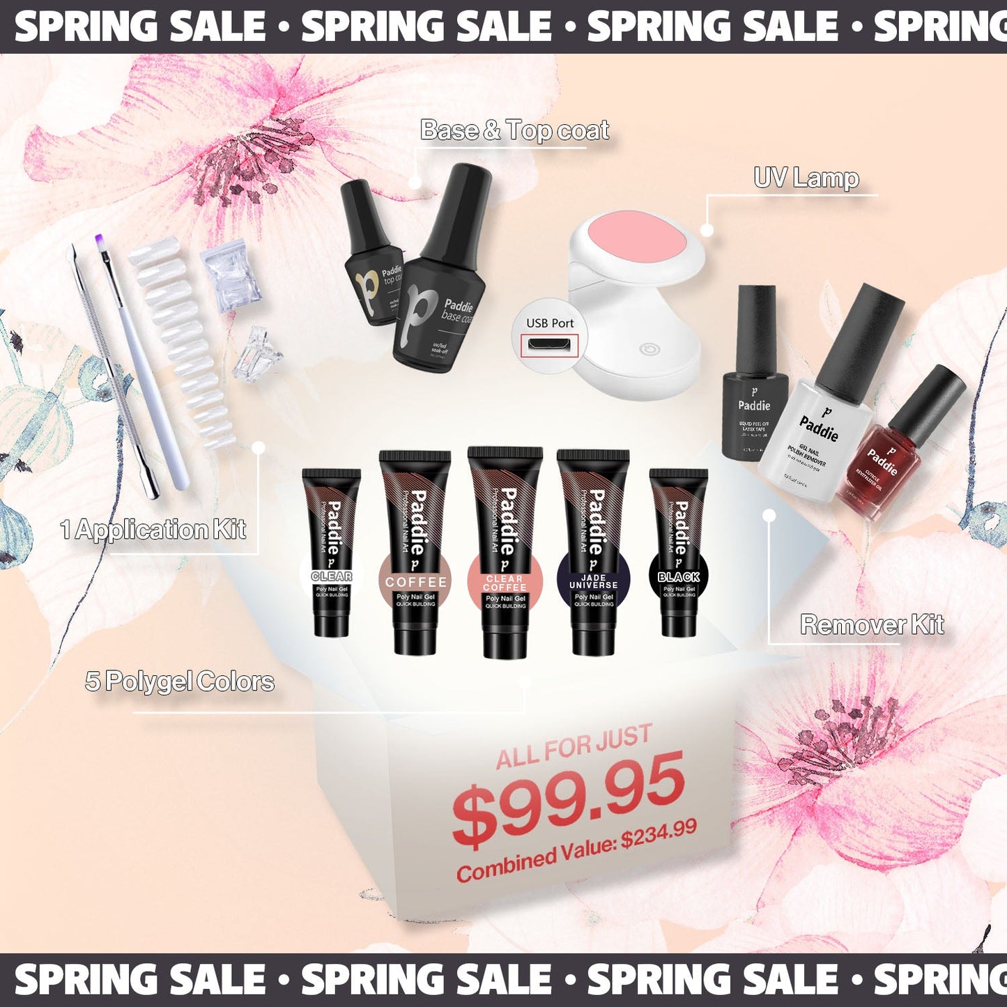 Polygel Intermediate Kit - Paddie Nails