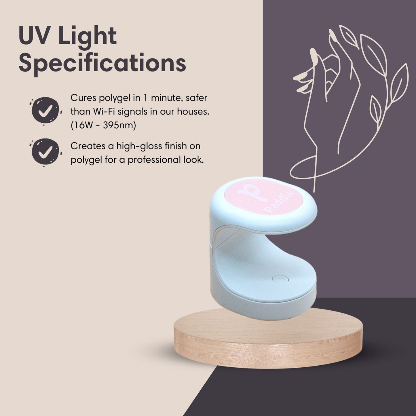 UV Lamp Light - Paddie Nails