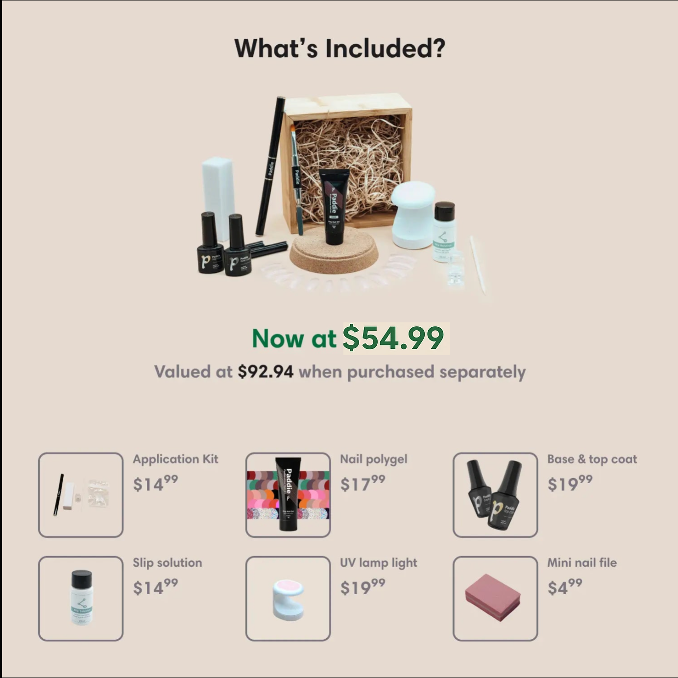 Polygel starter kit - Paddie Nails