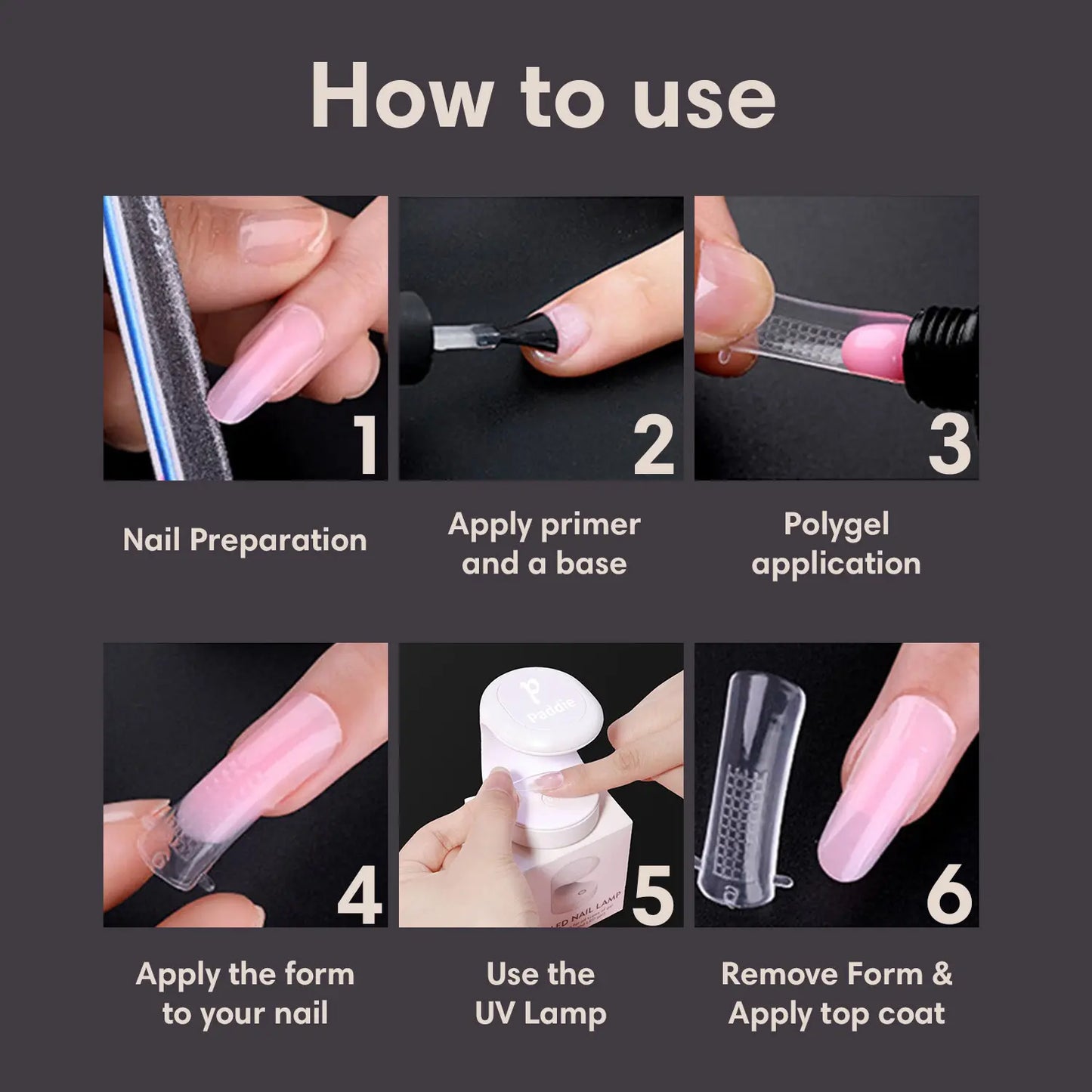 Polygel starter kit - Paddie Nails