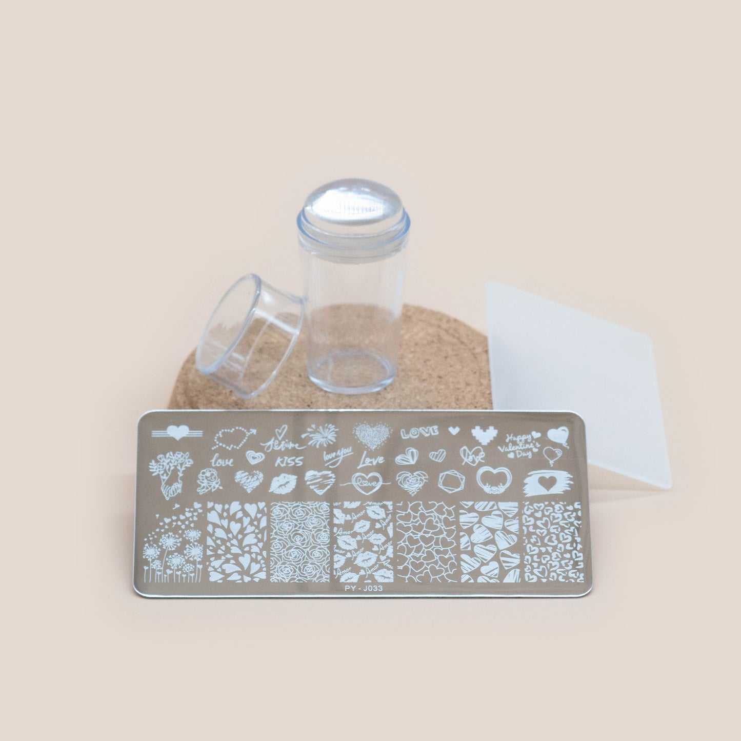 French Manicure Stamper + Metal Art Plate