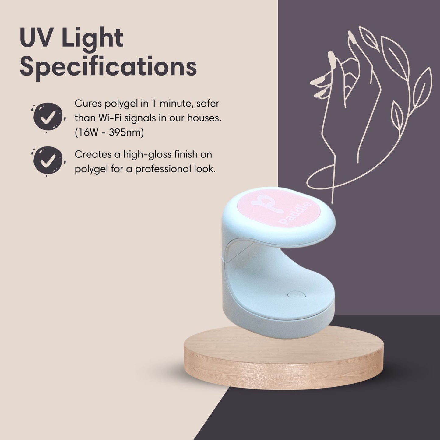 Lampe UV pour le durcissement 